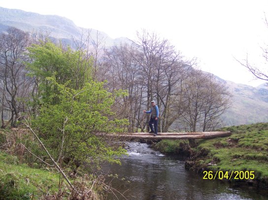 April 05, Iain on the resited 'temporary' bridge