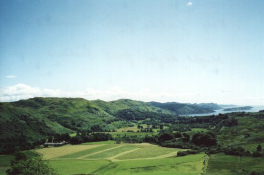July 01, A view looking down the glen from Turnalt hill